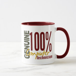 Mug Technicien véritable d'ordinateur