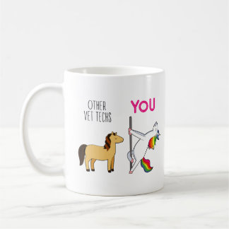 Mug Technicien vétérinaire Unicorn Funny Vet Tech