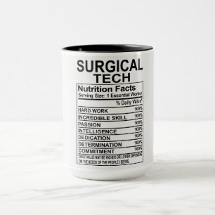 Mug Technique chirurgicale - Données nutritionnelles