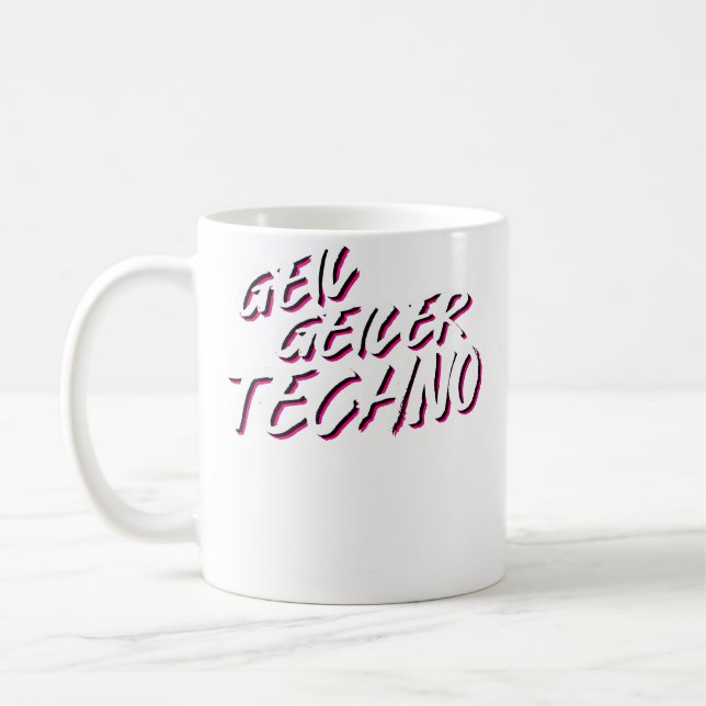 Mug Techno Edm House Musique Électro Acid (Gauche)