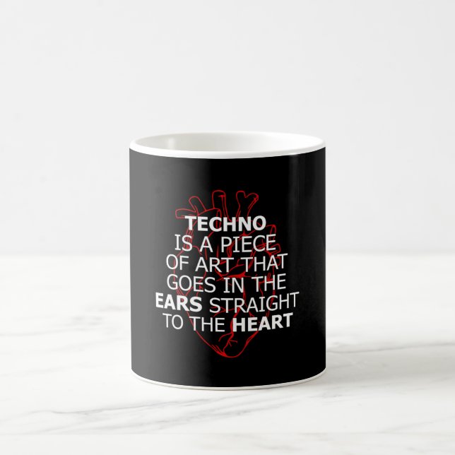 Mug Techno Music DJ Rave Electro Festival Idée cadeau (Centre)