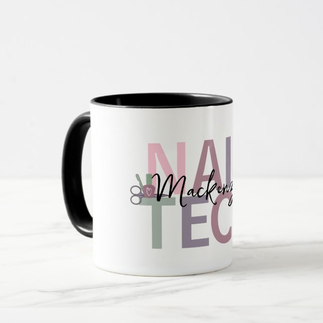 Mug Technologie de vernis personnalisée (Devant gauche)
