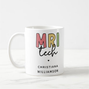 Mug Technologie IRM de nom personnalisé Cadeaux de t