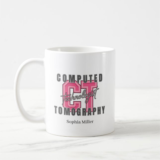 Mug Technologue en tomodensitométrie personnalisé (Gauche)