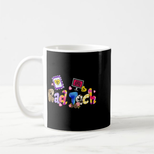 Mug Technologue radiologique Léopard Cadeaux drôles de (Gauche)