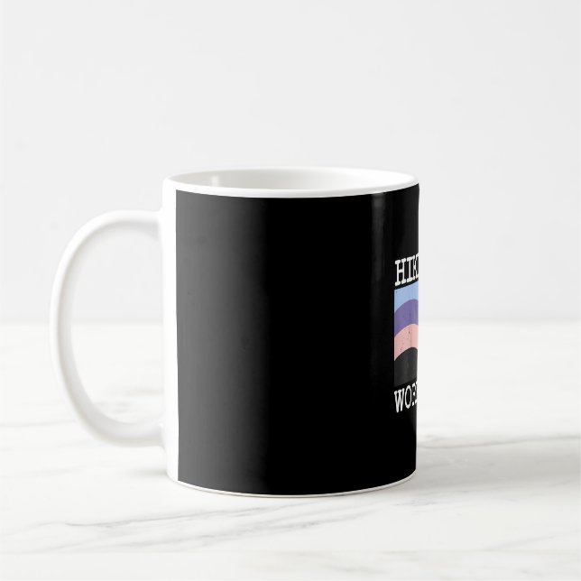 Mug Teckel américain sans poils faire de la randonnée  (Gauche)