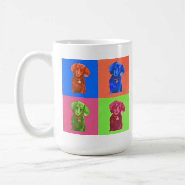 Mug Teckel d'art de bruit (Gauche)