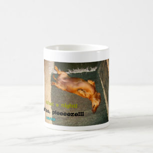 Mug Teckel fatigué