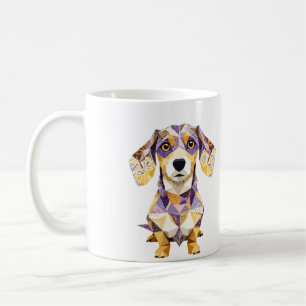 Mug Teckel Jouer adorable mignon animal coloré drôle