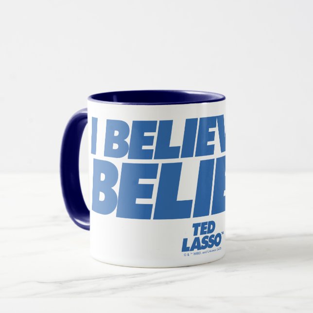 Mug Ted Lasso | Je crois en la croyance (Devant gauche)