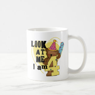 Mug Teddy Bear I'm 4 Anniversaire Tshirts and Gifts