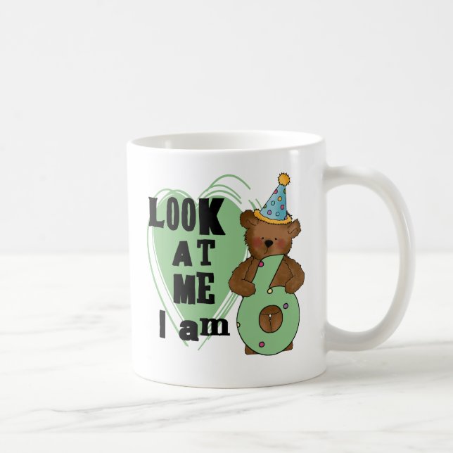 Mug Teddy Bear I'm 6 Anniversaire T-shirts et cadeaux (Droite)