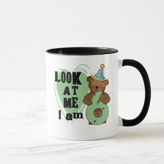 Mug Teddy Bear I'm 6 Anniversaire T-shirts et cadeaux (Droite)