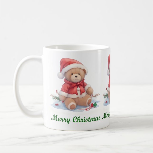 Mug Teddy Bear Joyeux Noël Musique (Gauche)