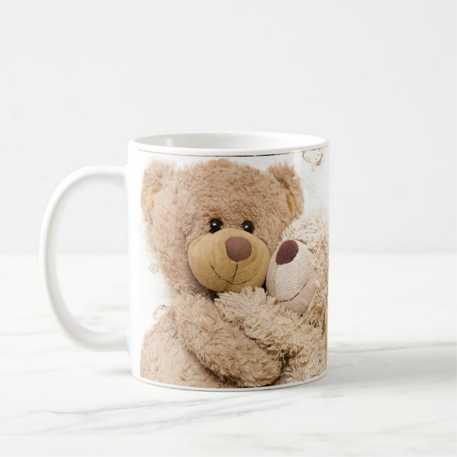 Mug Teddylove, amour nounours, adorable, mignon, fuzzy (Gauche)