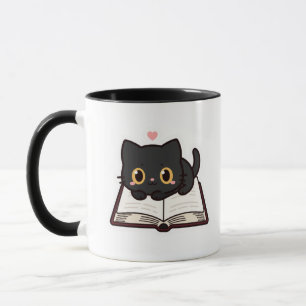Mug Tee Black Cat et Livre Brodé Comfort Colors,