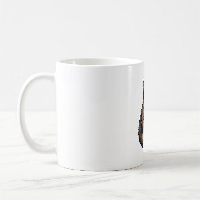 Mug Tee classique avec gravure de ligne de paresseux ( (Gauche)