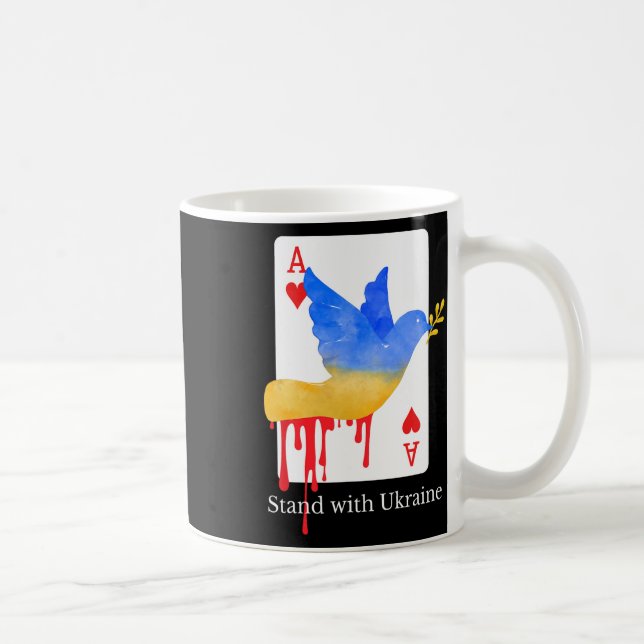 Mug Tee de soutien Ace Of War Stand With Ukraine  (Droite)