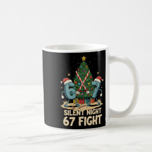 Mug Tee drôle de combat de nuit silencieuse 67 de Noël