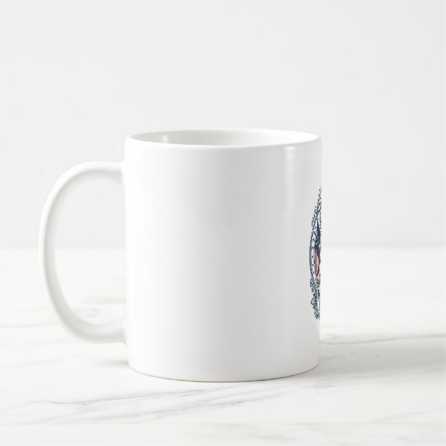 Mug Tee-shirt graphique vectoriel Camp de l'Église pat (Gauche)