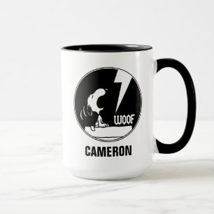 Mug Tee - shirt   Snoopy Howling   Ajouter Votre Nom
