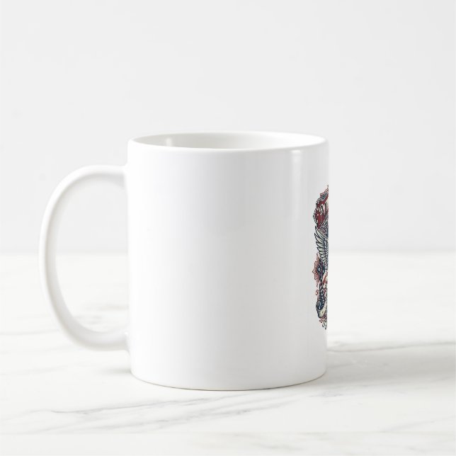 Mug Tee shirt vectoriel graphique pour la fête des pèr (Gauche)