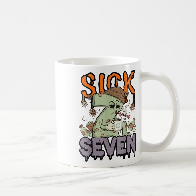 Mug Tee Sick Seven Meme 67 Six Seven Blague Drôle (Droite)