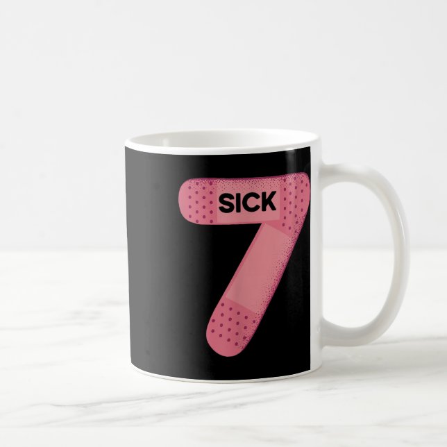 Mug Tee Sick Seven Mème Six Sept Blague Drôle  (Droite)