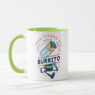 Mug Teen Titans Go ! Beast Boy "Truth Justice Burrito"
