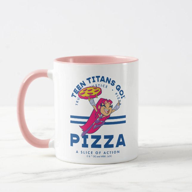 Mug Teen Titans Go ! Starfire "Truth Justice Pizza" (Gauche)