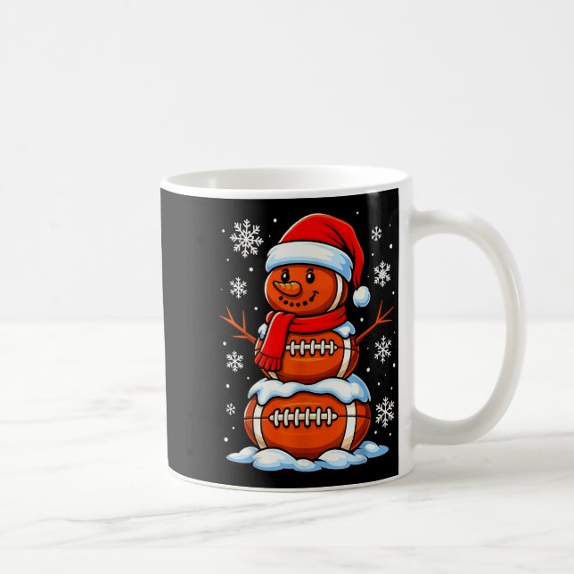 Mug Teenage Boys Christmas Pajamas, American Football  (Droite)
