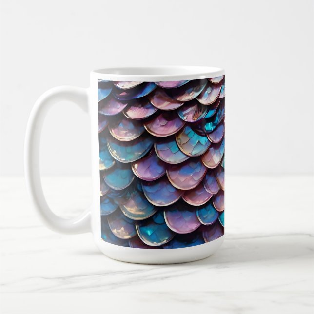Mug Teintes Enchantées : Attrait des Écailles de Sirèn (Gauche)
