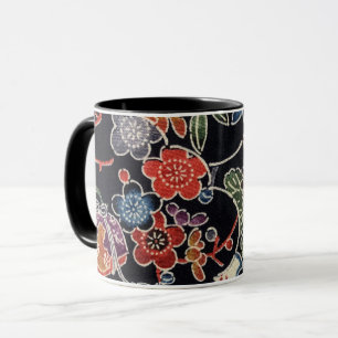 Mug Teinture d'okinawaïen japonaise (Bingata)