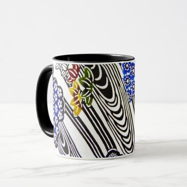 Mug Teinture d'okinawaïen japonaise (Bingata) (Devant gauche)