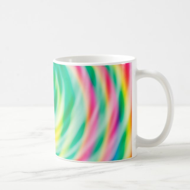 Mug Teinture ondulée vibrante douce (Droite)