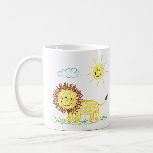 Mug Télécharger le dessin d'enfant Transformer l'art d (Gauche)