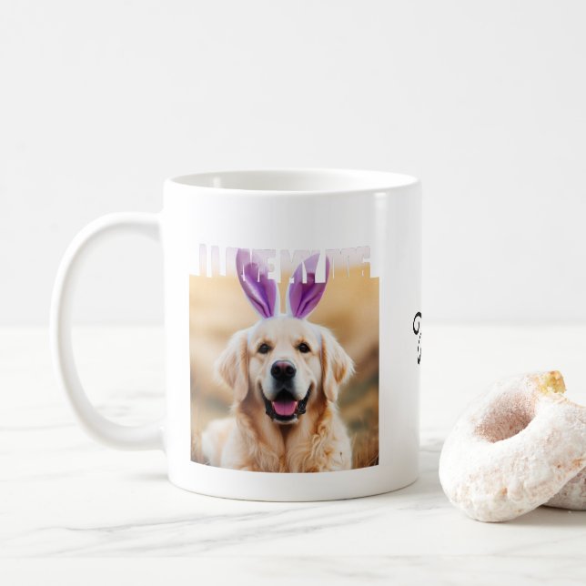 Mug Télécharger Photo Personnalisée Pour Animaux De Co (Avec donut)