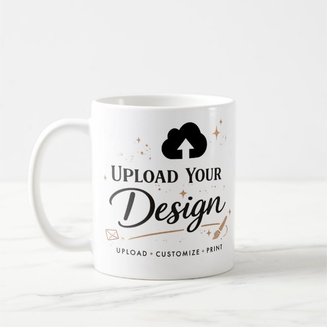 Mug Téléchargez Votre Propre Création de Marque Person (Gauche)