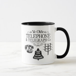 Mug Téléphone vintage et WiFi