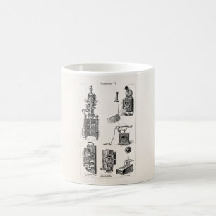 Mug Téléphones de téléphone d'illustration de