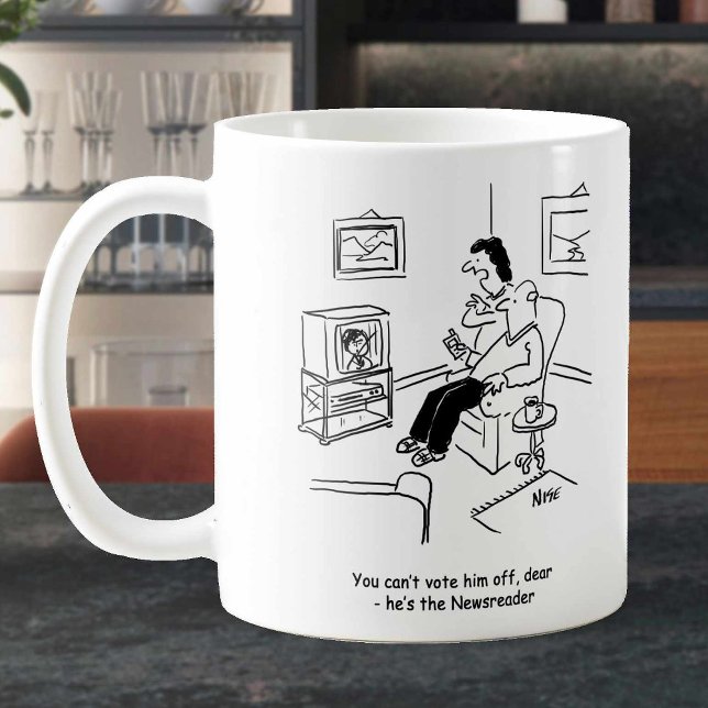 Mug Télévision ou TV Jeu Émission de vote (Créateur téléchargé)