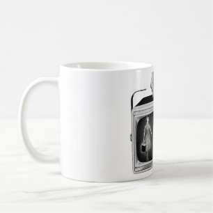 Mug Télévision portable rétro des années 1950 milieu d