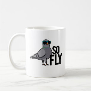 Mug Tellement Fly Drôle Cool Pigeon Pun