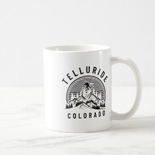 Mug Telluride Colorado Ski Skiing Vintage Fierté Souve