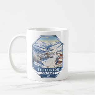 Mug Telluride Colorado Winter Travel Art Vintage