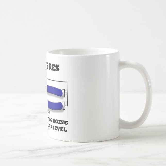 Mug Télomères responsables du vieillissement au niveau (Droite)