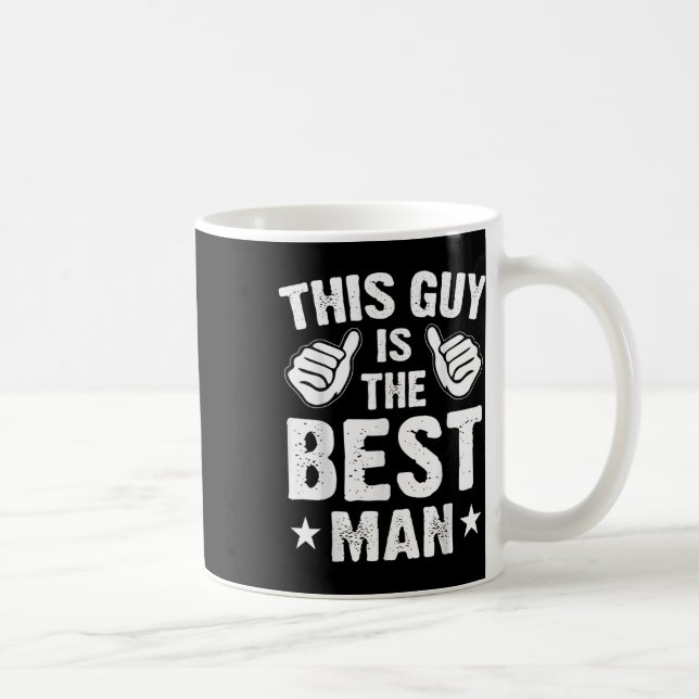 Mug Témoignage de mariage Garçons d'honneur Drôle de c (Droite)