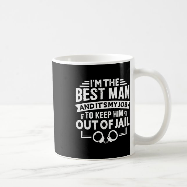 Mug Témoignage de mariage garçons d'honneur drôle de m (Droite)
