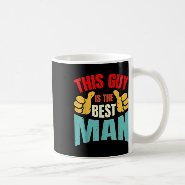Mug Témoignage de mariage Garçons d'honneur Drôle de m (Droite)