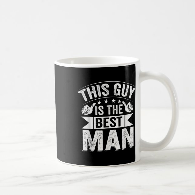 Mug Témoin de mariage garçons d'honneur drôle de maria (Droite)